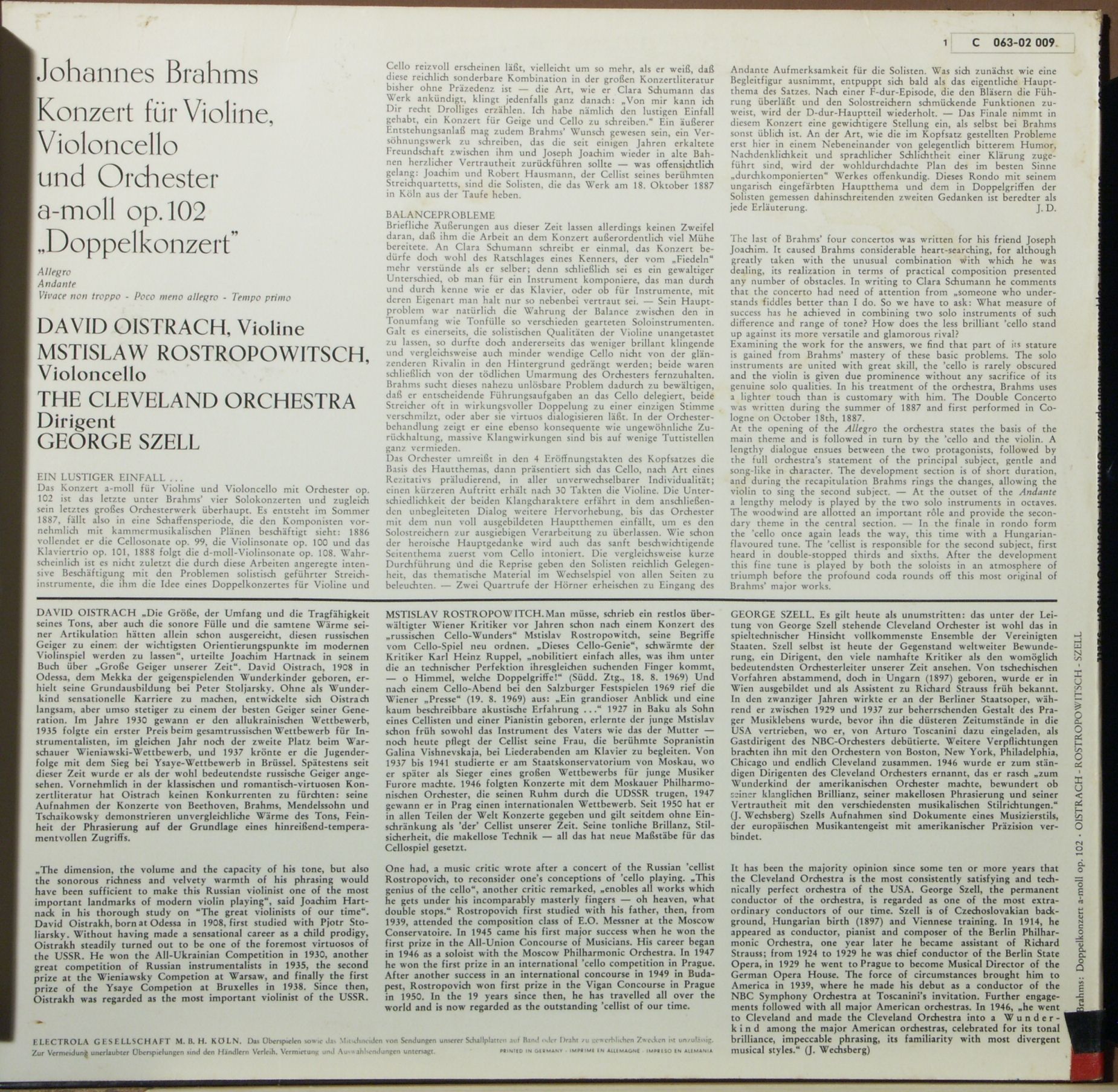 Die Stimme Seines Herrn 1C 063-02 009 - David Oistrach, Mstislav - Image 2