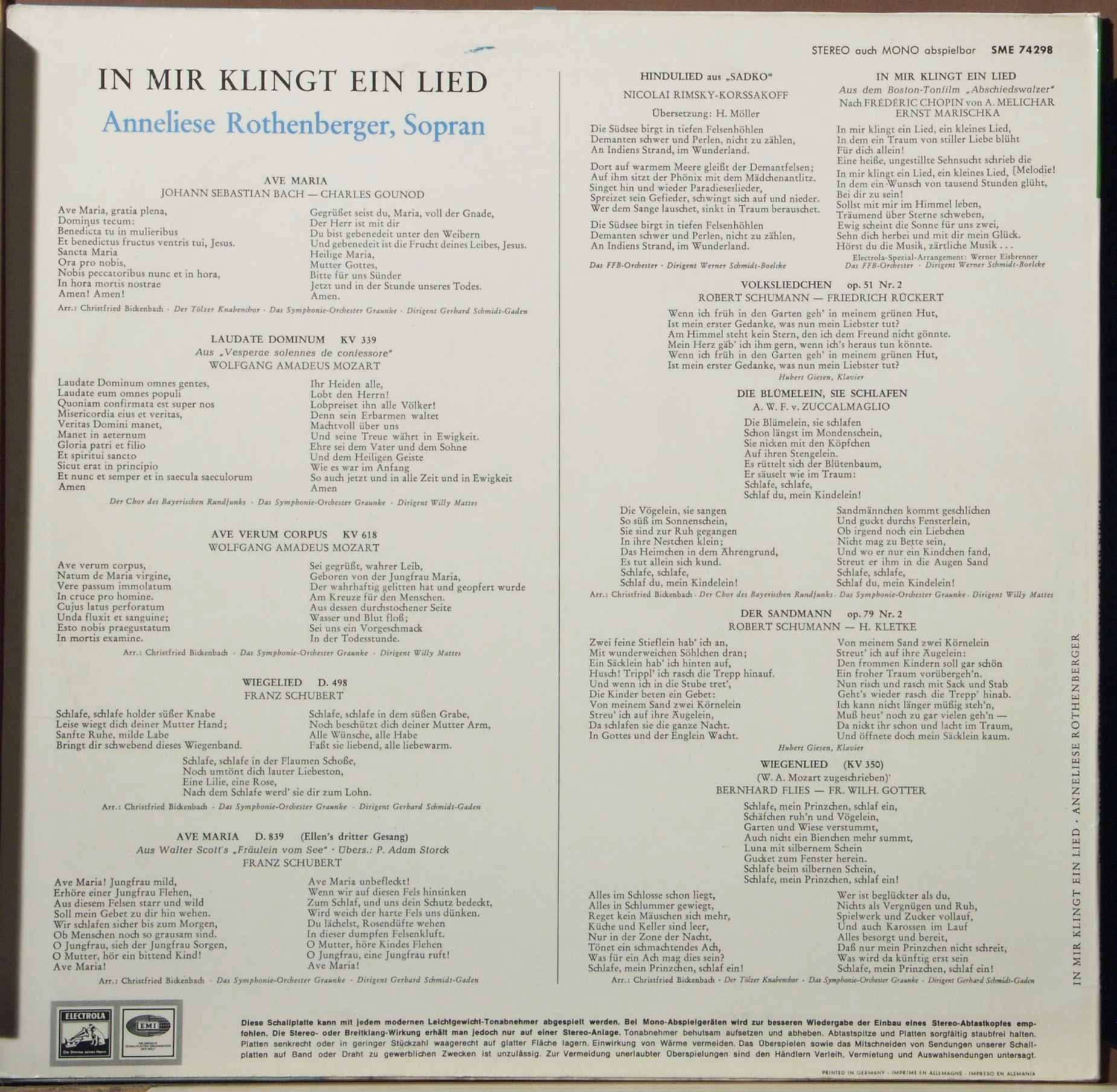 Die Stimme Seines Herrn 1 C 061-28 803 - Anneliese Rothenberger - Image 2