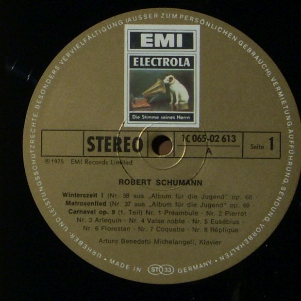 His Master's Voice 1C 065-02 613 - Robert Schumann, Arturo Bened - Image 3