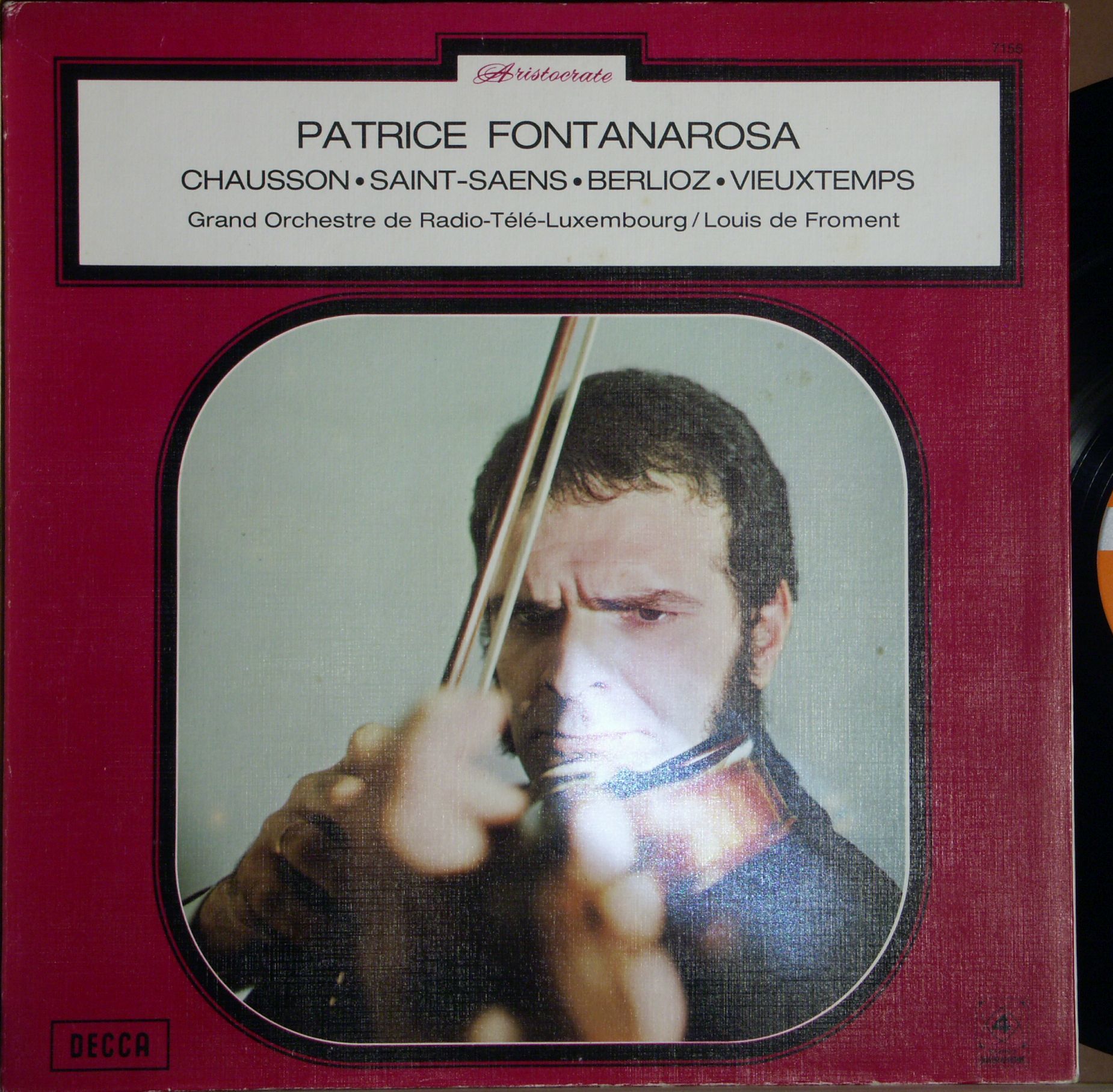 DECCA 7.156 - Ernest Chausson, Camille Saint-Saëns, Hector Berli