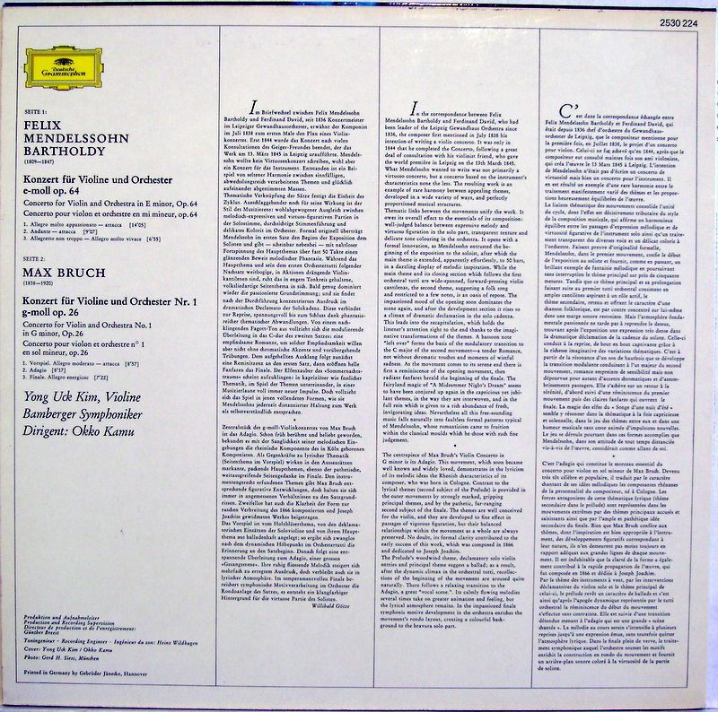 Deutsche Grammophon 2530 224 - Felix Mendelssohn-Bartholdy, Max - Image 2