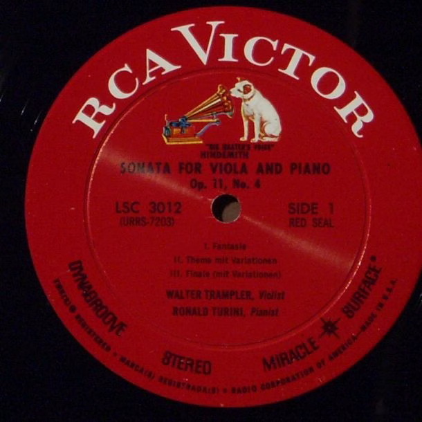 RCA Victor Red Seal LSC-3012 - Walter Trampler, Ronald Turini, P - Image 3