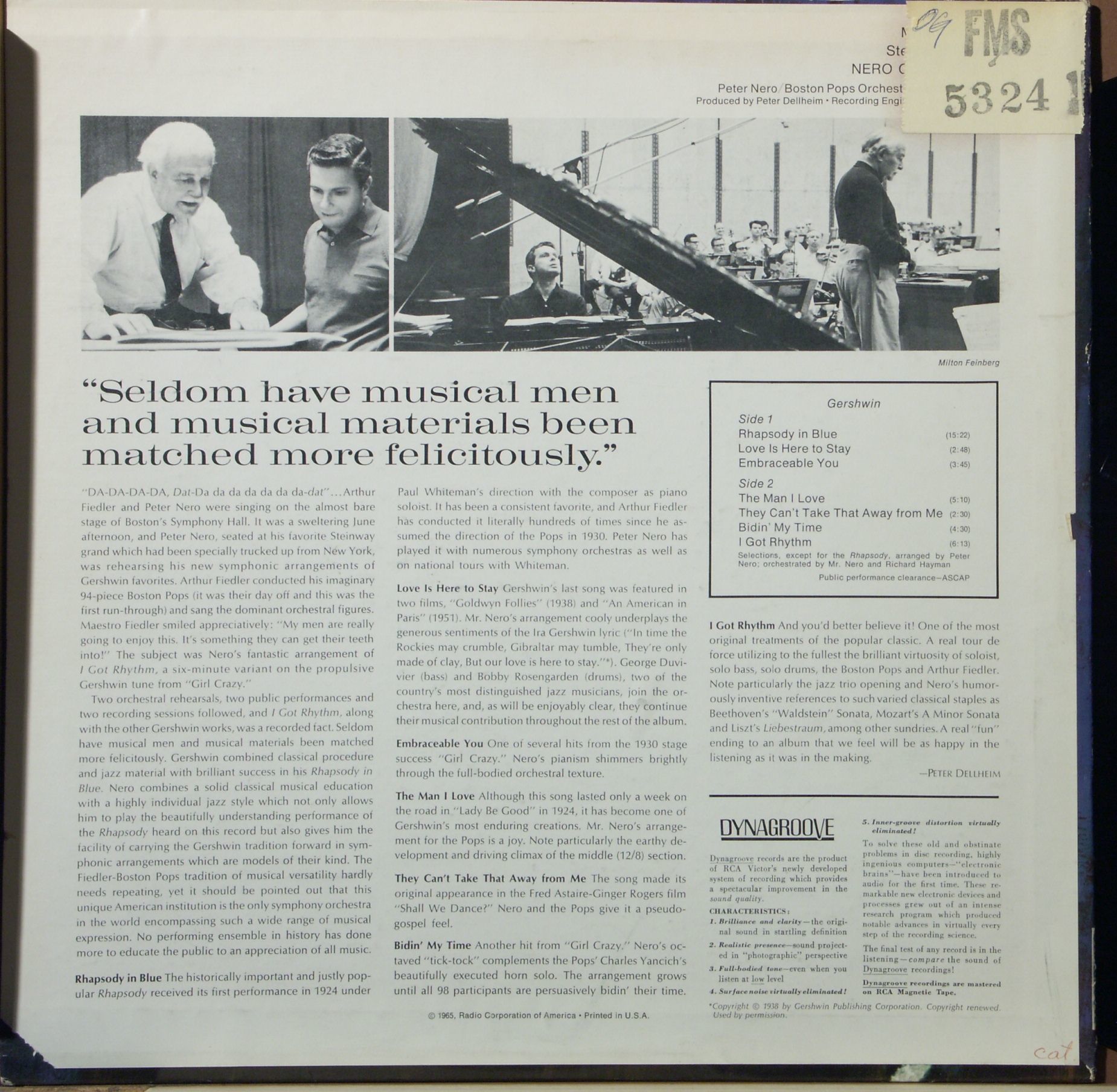 RCA Victor Red Seal LSC-2821 - Peter Nero, Boston Pops Orchestra - Image 2