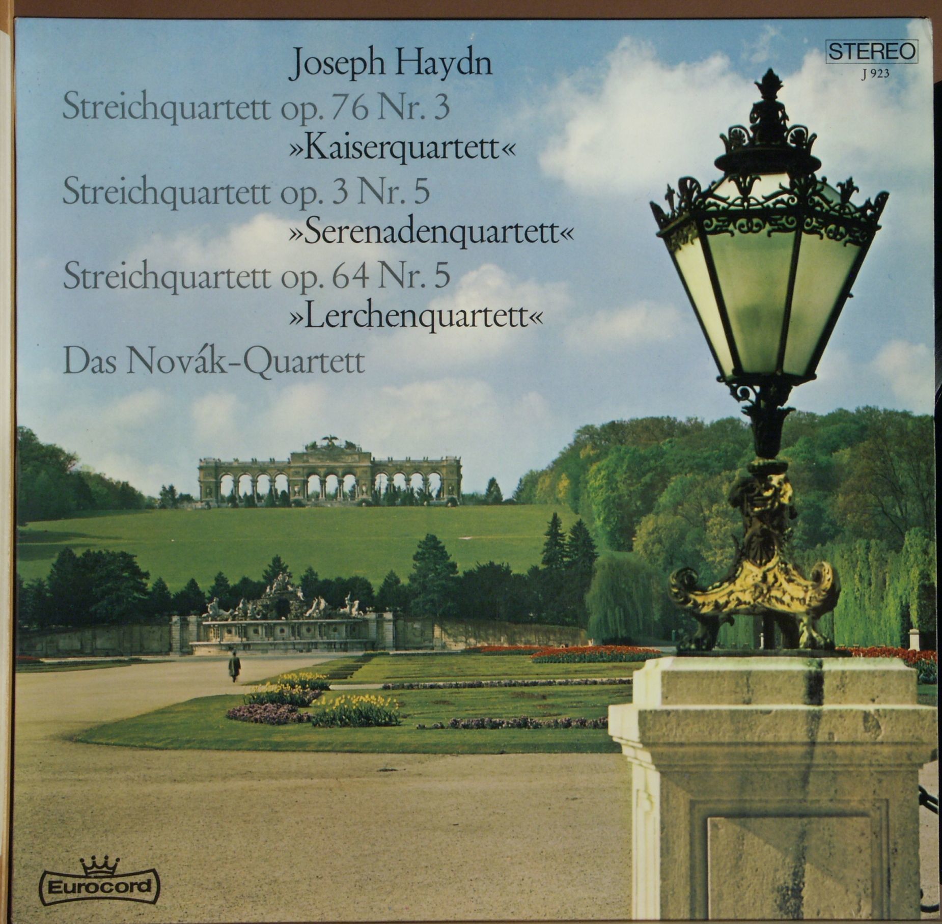 Eurocord J 923 - Joseph Haydn, Novák Quartet - Streichquartett O