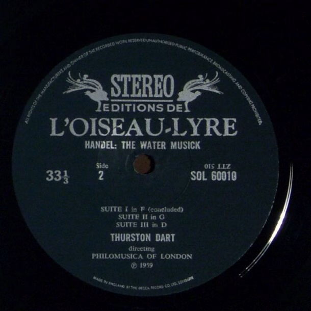 L'Oiseau-Lyre SOL 60010 - Georg Friedrich Händel, Philomusica Of - Image 3