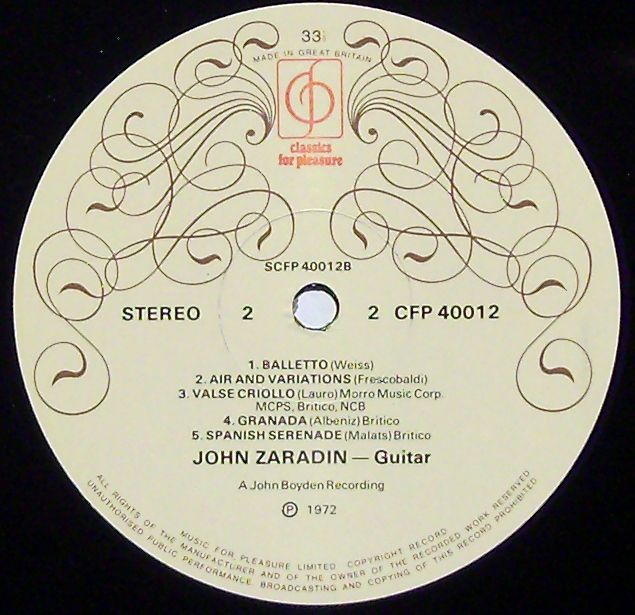 Classics For Pleasure CFP 40012 - Joaquín Rodrigo, John Zaradin, - Image 3