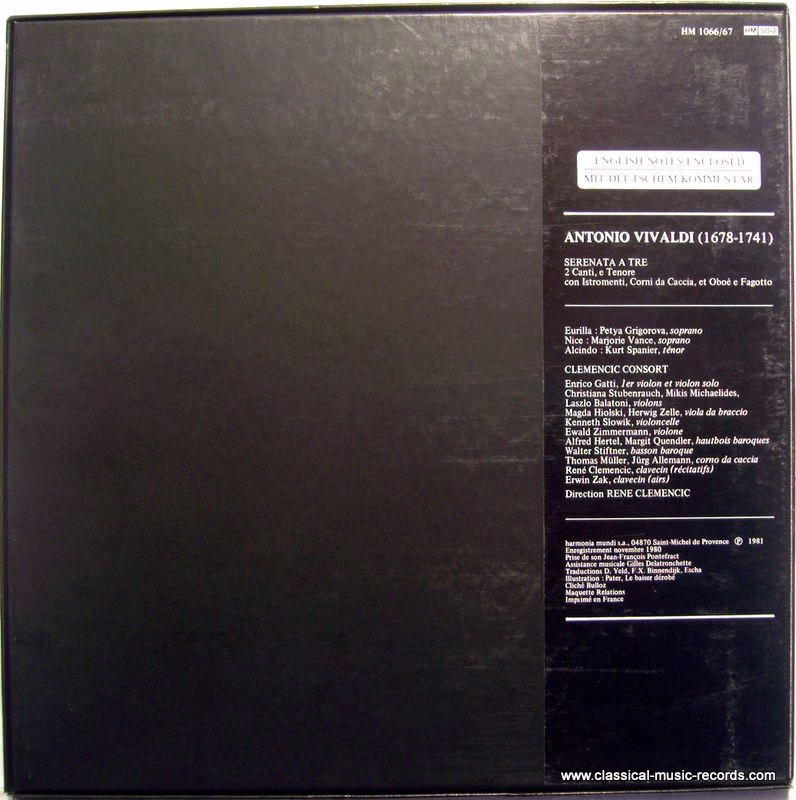 harmonia mundi France HM 1066/67 - Antonio Vivaldi, Petya Grigor - Image 2
