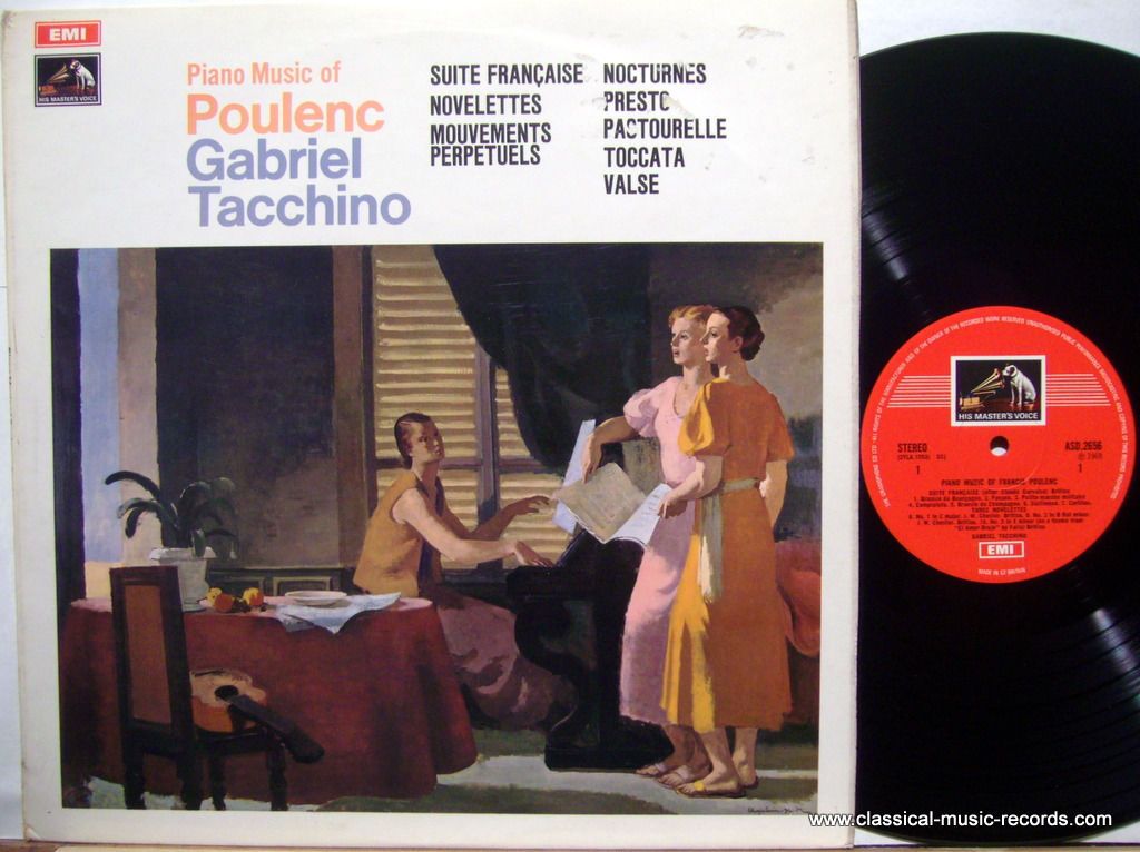 His Master's Voice ASD 2656 - Francis Poulenc, Gabriel Tacchino
