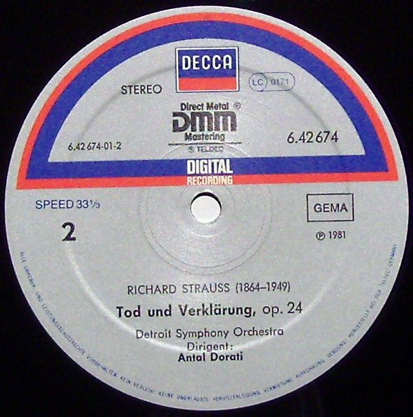 DECCA 6.42674 - Richard Strauss, Detroit Symphony Orchestra, Ant - Image 3