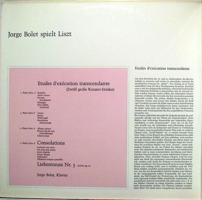 Christophorus SCK 70 342 - Franz Liszt, Jorge Bolet - Jorge Bole - Image 2