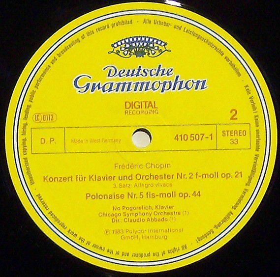 Deutsche Grammophon 410 507-1 - Frédéric Chopin, Chicago Symphon - Image 4