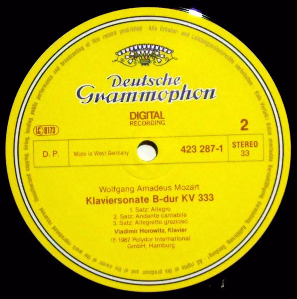 Deutsche Grammophon 423 287-1 - Wolfgang Amadeus Mozart, Vladimi - Image 3