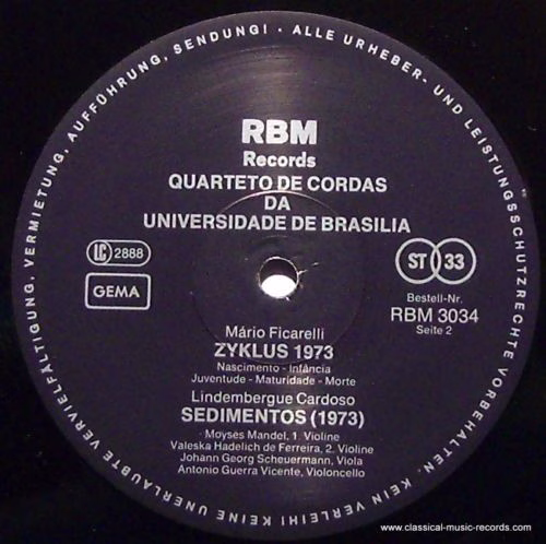 RBM Records RBM 3034 - Heitor Villa-Lobos, Mário Ficarelli, Lind - Image 3