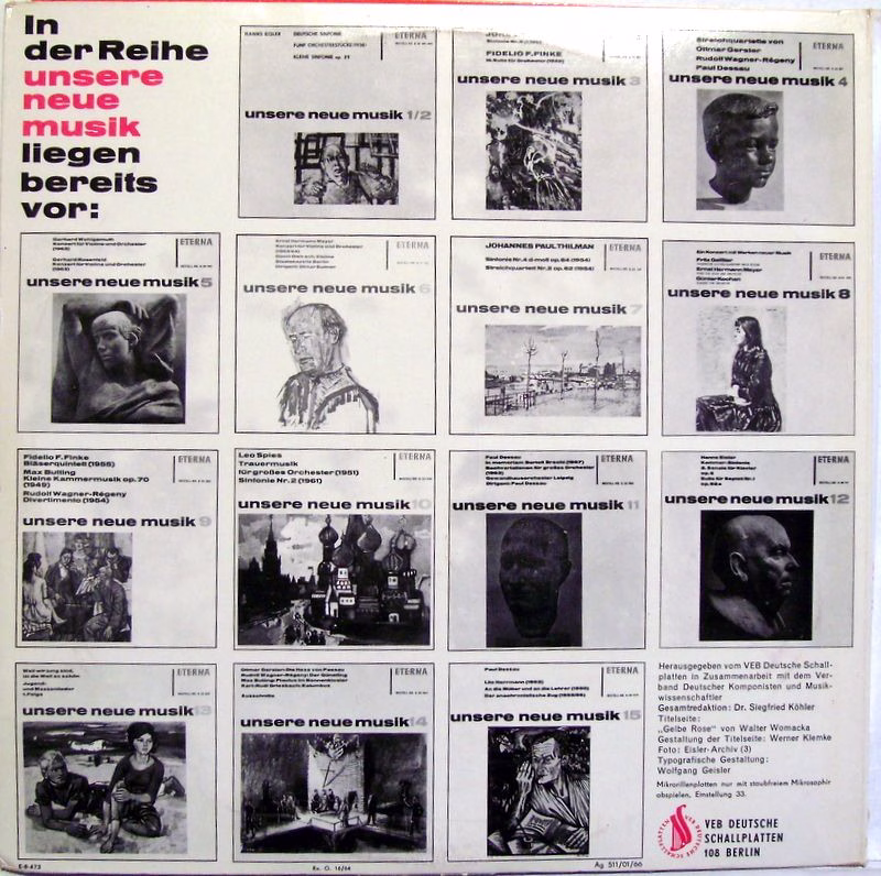 Eterna 8 20 586 - Hanns Eisler - Streichquartett (1937) / Septet - Image 2