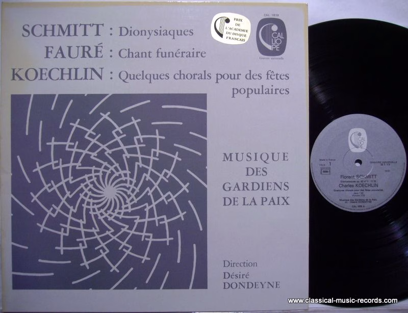 Calliope CAL. 1839 - Florent Schmitt, Gabriel Fauré, Charles Koe
