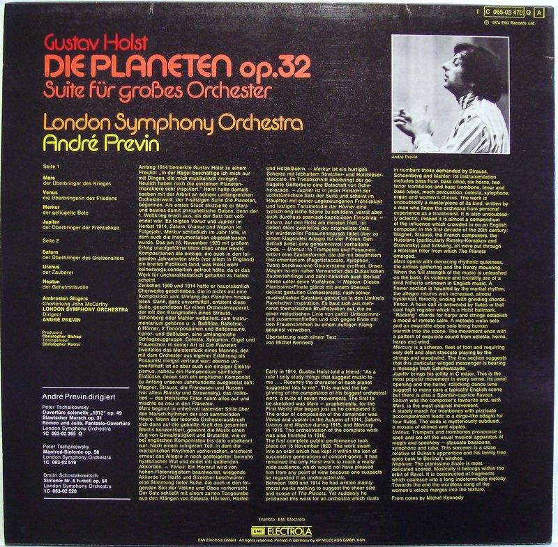 EMI Electrola 1 C 065-02 470 Q - Gustav Holst, London Symphony O - Image 2