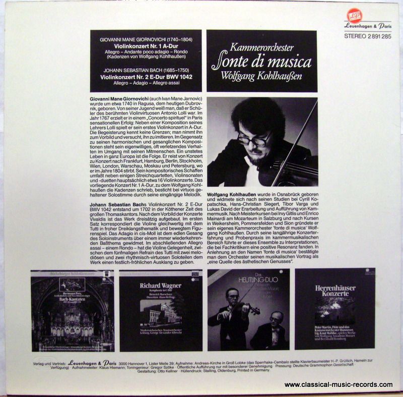 Leuenhagen & Paris 2 891 285 - Ivan Mane Jarnović, Johann Sebast - Image 2