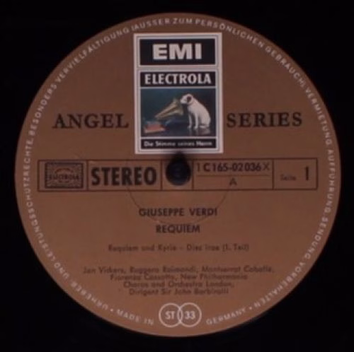 His Master's Voice 1C 165-02 036/37 X - Giuseppe Verdi, Montserr - Image 5