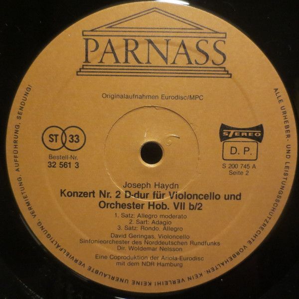 Parnass 32 561 3 - Joseph Haydn, David Geringas, Leopold Hager, - Image 4