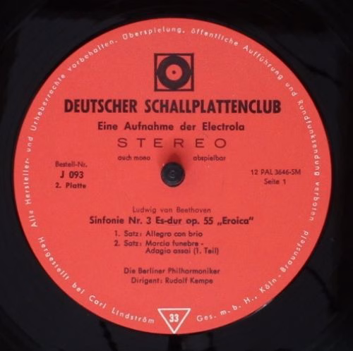 Deutscher Schallplattenclub J 093 - Ludwig van Beethoven - Violi - Image 6