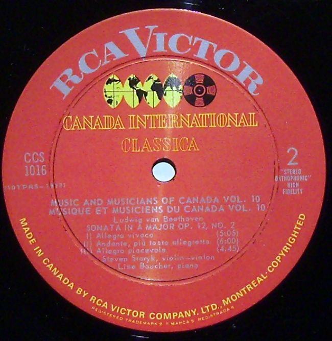 RCA Victor CCS-1016 - Harry Somers, Jean Papineau-Couture, Ludwi - Image 3