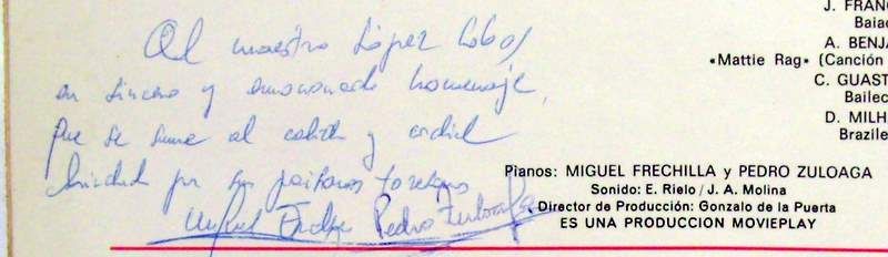 Movieplay S-30.103 - Miguel Frechilla, Pedro Zuloaga - A Dos Pia - Image 2