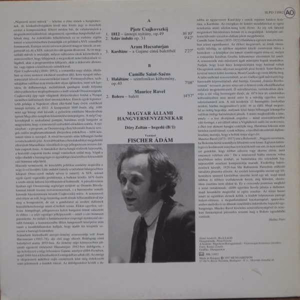 Hungaroton SLPD 31002 - Pyotr Ilyich Tchaikovsky, Aram Khatchatu - Image 2