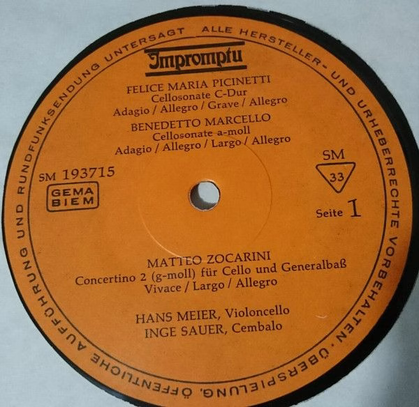 Impromptu SM 193715 - Francesco Geminiani, Benedetto Marcello, W - Image 3