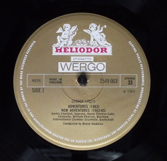 HELIODOR 2549 003 - György Ligeti - Adventures - New Adventures - Image 3