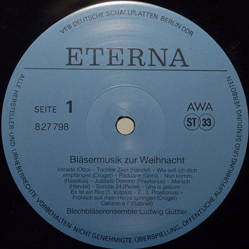 Eterna 8 27 798 - Ludwig Güttler - Bläsermusik Zur Weihnacht - Image 3