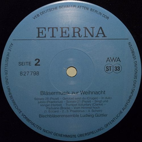 Eterna 8 27 798 - Ludwig Güttler - Bläsermusik Zur Weihnacht - Image 4