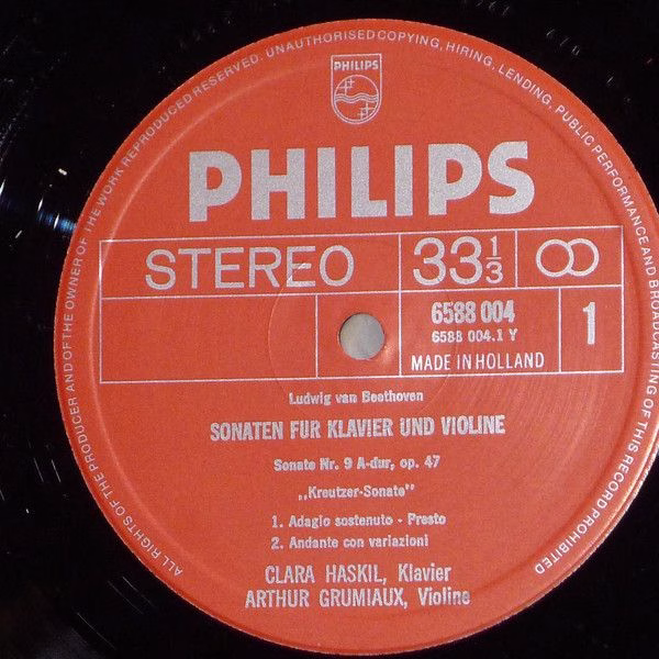 Philips 6733 001 - Arthur Grumiaux, Clara Haskil, Ludwig van Bee - Image 9