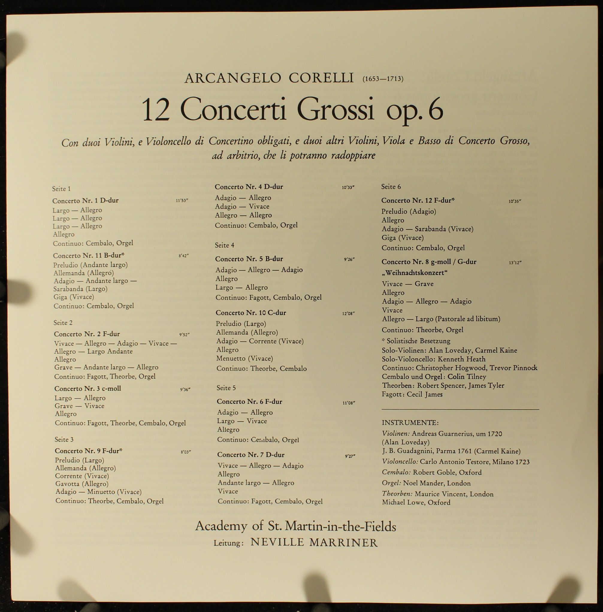 DECCA 6.35259 EX - Arcangelo Corelli, The Academy Of St. Martin- - Image 3