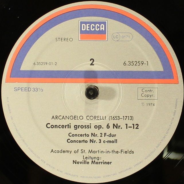 DECCA 6.35259 EX - Arcangelo Corelli, The Academy Of St. Martin- - Image 7
