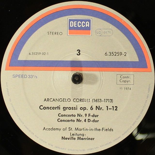 DECCA 6.35259 EX - Arcangelo Corelli, The Academy Of St. Martin- - Image 9