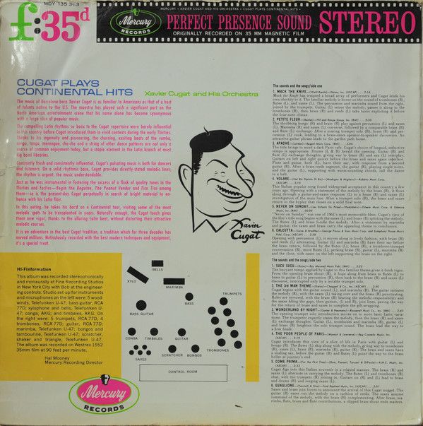 Mercury MDY 135 363 - Xavier Cugat And His Orchestra - Cugat Pla - Image 4