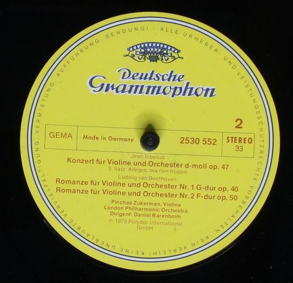 Deutsche Grammophon 2530 552 - Jean Sibelius, Ludwig van Beethov - Image 4
