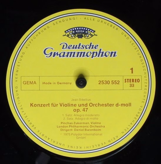 Deutsche Grammophon 2530 552 - Jean Sibelius, Ludwig van Beethov - Image 3