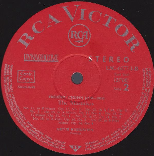 RCA Red Seal LSC-6177-B - Arthur Rubinstein, Frédéric Chopin - C - Image 4