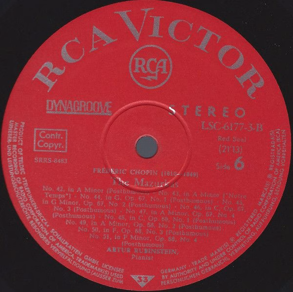 RCA Red Seal LSC-6177-B - Arthur Rubinstein, Frédéric Chopin - C - Image 8