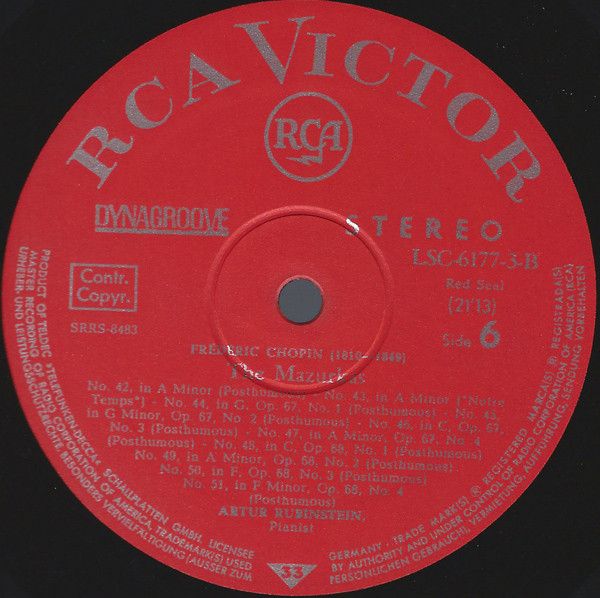 RCA Red Seal LSC-6177-B - Arthur Rubinstein, Frédéric Chopin - C - Image 8