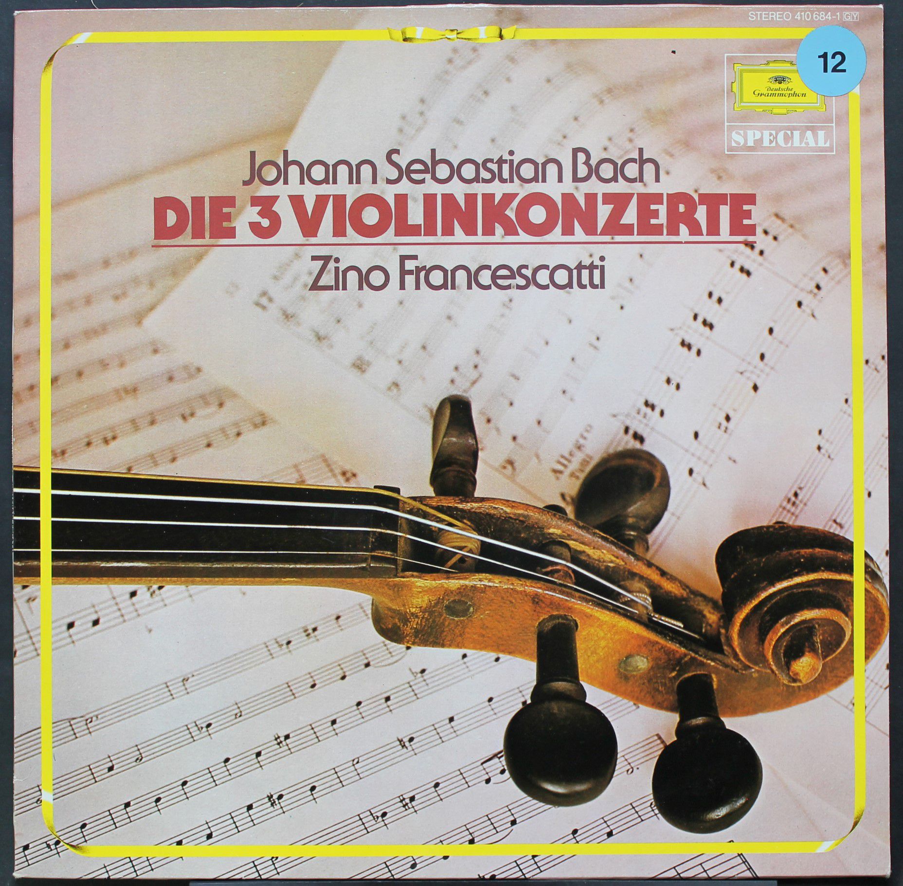 Deutsche Grammophon 410 684-1 - Johann Sebastian Bach - Die 3 Vi
