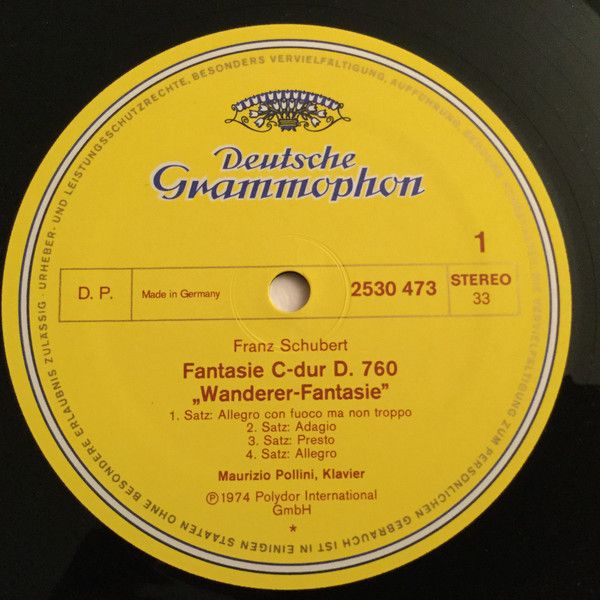 Deutsche Grammophon 2530 473 - Franz Schubert, Maurizio Pollini - Image 3
