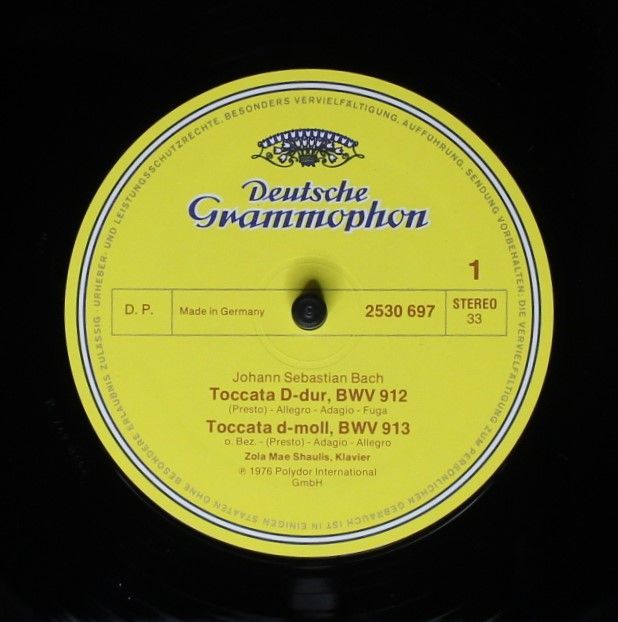 Deutsche Grammophon 2530 697 - Zola Shaulis, Johann Sebastian Ba - Image 3
