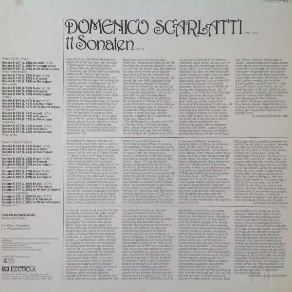 His Master's Voice 1C 067-46 432 - Christian Zacharias, Domenico - Image 2