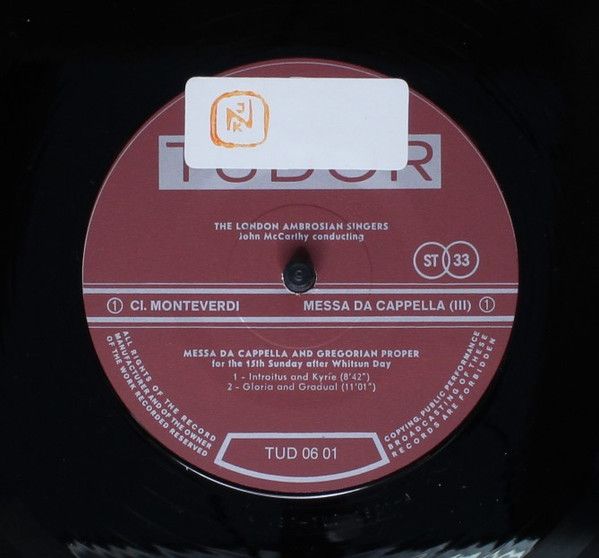 Tudor TUD 06 01 - Claudio Monteverdi, John McCarthy, The Ambrosi - Image 6