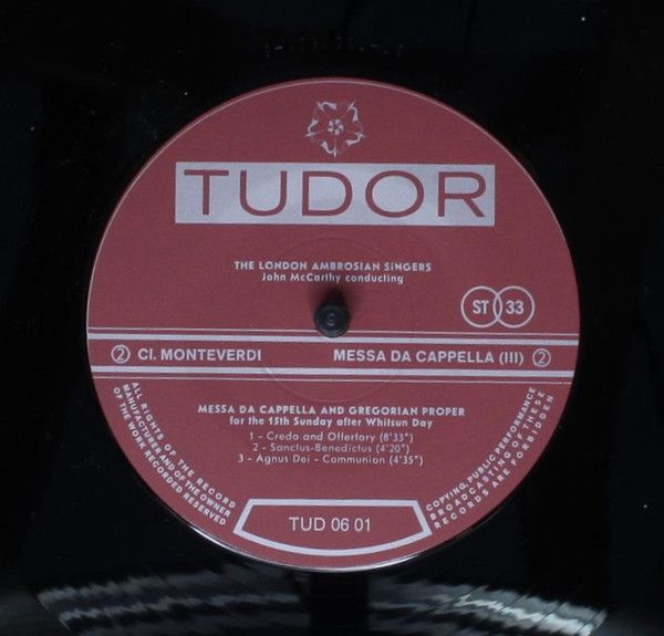Tudor TUD 06 01 - Claudio Monteverdi, John McCarthy, The Ambrosi - Image 7
