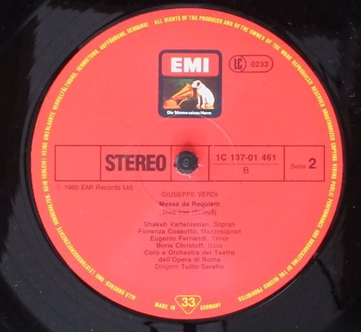 His Master's Voice 1c 137-01-461/62 - Giuseppe Verdi, Tullio Ser - Image 6