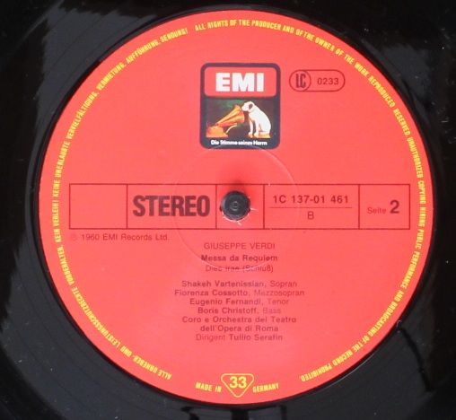 His Master's Voice 1c 137-01-461/62 - Giuseppe Verdi, Tullio Ser - Image 6