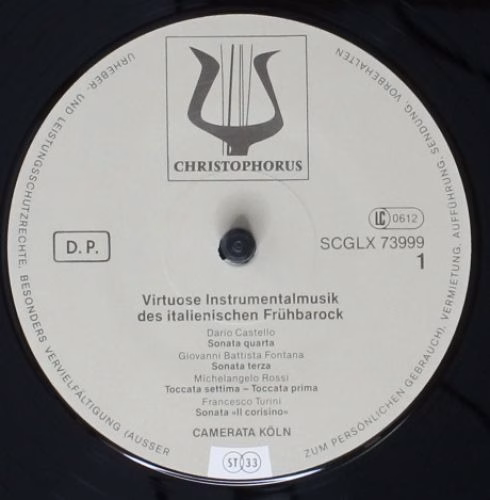 Christophorus SCGLX 73999 - Camerata Köln - Virtuose Instrumenta - Image 5